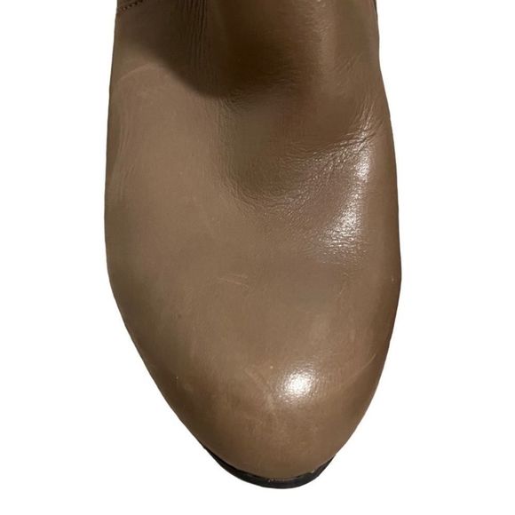 Me Too Brownish Gray Leather Heeled Ankle Boots Size 8 - good condition! - Picture 8 of 15